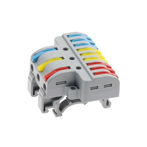Image of 2/3/4/5 Pin Docking Compact Conductor Wire Connector Push-in with Easy Lever Wiring Terminal Block Quick Splicing Connectors(LT-933D,30pcs)