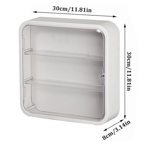 1pcs Wall Mounted Doll Blind Box Storage Display Rack Magnetic Suction Figurine Cabinet(Cream Yellow) by Generic - Used condition - Image 2