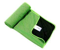 Premium Light Weight Sports Cotton Towel with Unique Micro Waffle Texture, Quick Absorption and Faster Drying Towel (Green)
