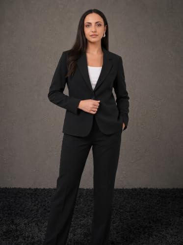 Image of SaintX Women's Premium Formal Blazer | Fully Lined | Regular Fit | 4-Way Stretchable Ultra-Light Fabric | Fashion-Forward | Office /Meetings (WB01)