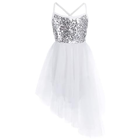 IEFIEL Vestido Lentejuelas de Danza Ballet para Niña Cover