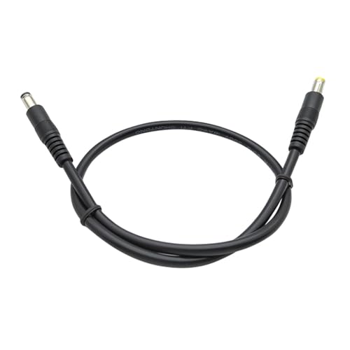 Power Extension Cable 5.5MMx2.5MM Male to 5.5mmx2.1mm Male Power Cable for CCTV Security Cameras