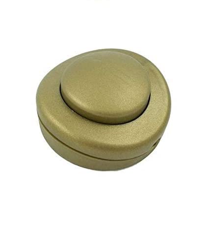 K M Electronics® Gold in LINE 2 AMP Foot Switch Floor Table Standard LAMP Light