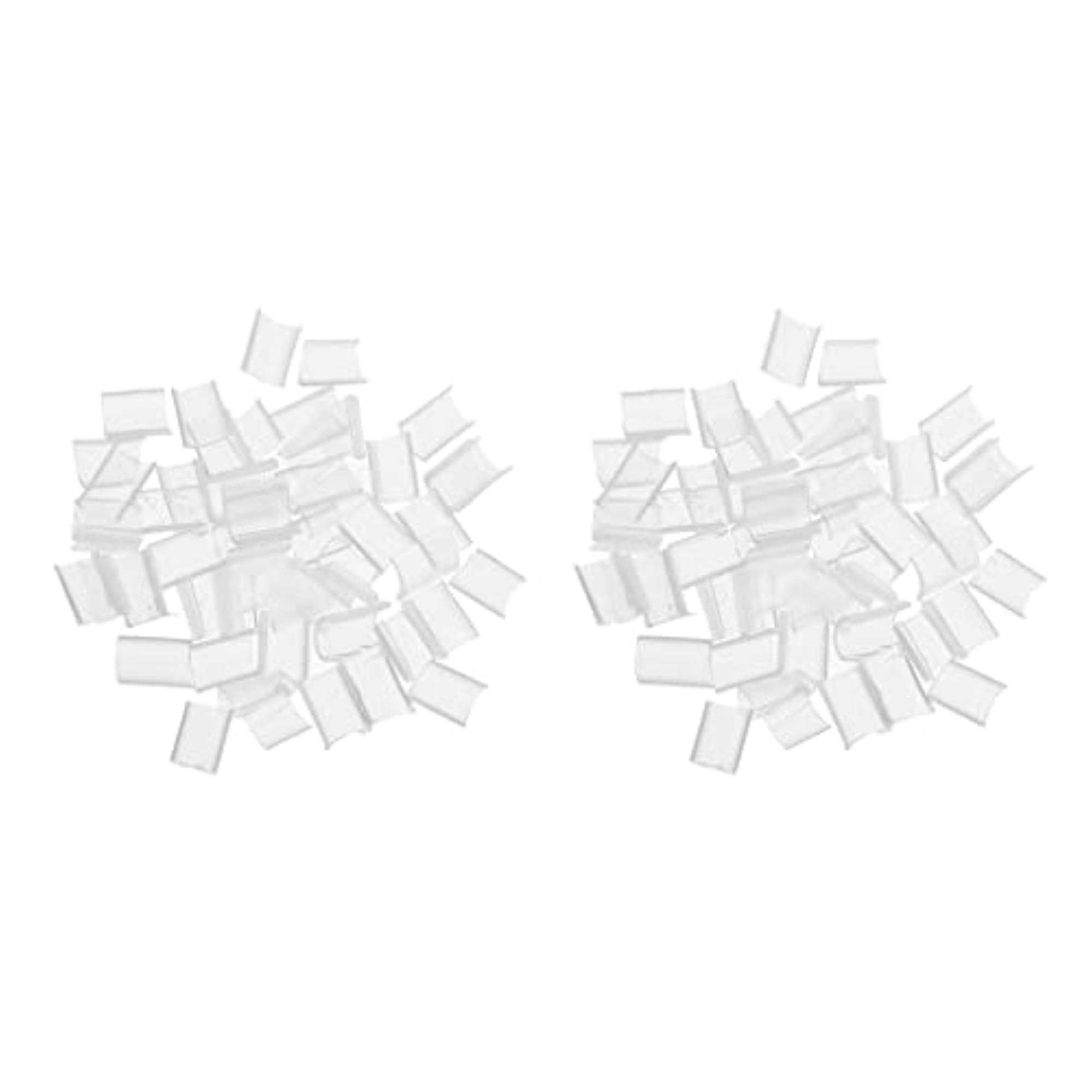 100Pcs Keratin Nail Glue for U Tip Hair Extensions, White