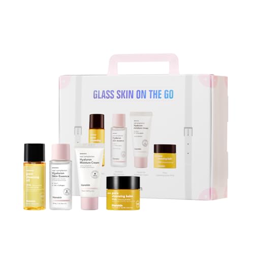 Kit éclat Glass Skin voyage Hanskin coffret nomade 4 soins cabine 30ml