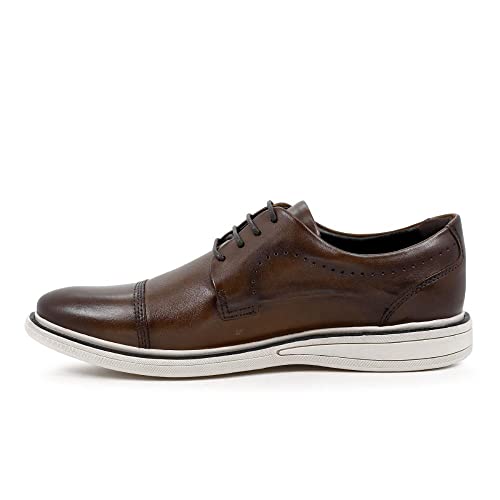 Sapato de Couro Metropolitan Bay Tan Cadarço-Tan-43
