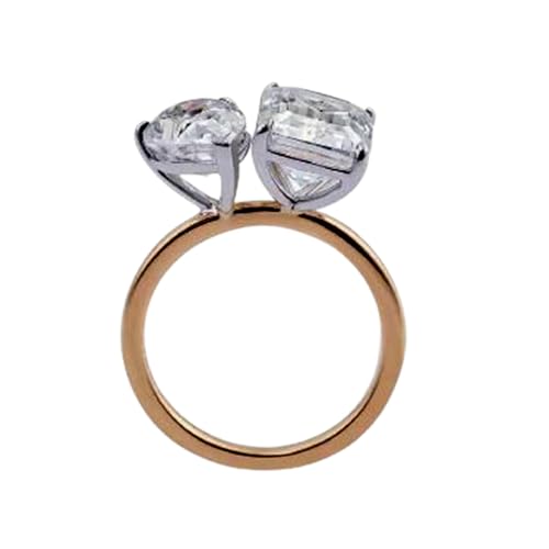 Bague moissanite en argent plaqué or pour illuminer votre style quotidien