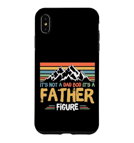 It's Not a Dad Bod It's a Father Figure Retro Father's Day �X�}�z�P�[�X iPhone XS Max �p