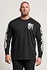 BadRhino Big & Tall Long Sleeve Dragon Graphic T-Shirt - Men's - Plus Size Curve Black #1