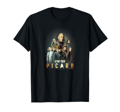 Star Trek: Picard Cast Collage Logo T-Shirt