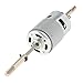 ZVKV RS775 DC Motor 12V 3000RPM Dual Output Long Shaft Fan Motor, High Torque Low Noise Motor Replacement
