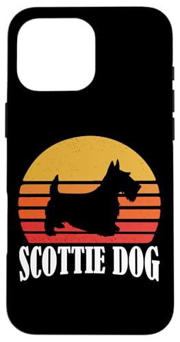 Mens Womens Kids Cute Retro Vintage Scottish Terrier Lover �X�}�z�P�[�X iPhone 16 Pro Max �p