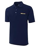 WINGZOO Polo Shirts for Men Classic BTC Embroidered Short Sleeve Golf Polo Athletic Daily Collared Shirt Tennis Shirts Navy