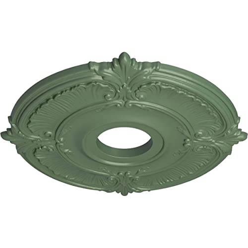 Image of Ekena Millwork CM18ATAGFDecorative Ceiling Medallions Modeled After Original Historical Patterns & Designs, Athenian Green