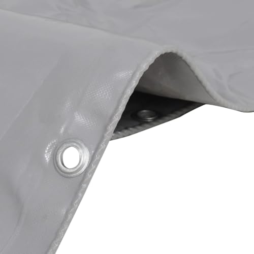 wenjingqi Lona 650 g/m² 1,5x20 m Gris,144889