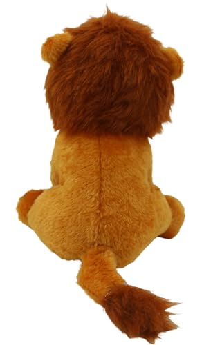 Image of Tickles Standing Lion Soft Stuffed Plush Animal Toy for Kids Boys & Girls Birthday Gifts (Color: Brown Size: 18 cm)