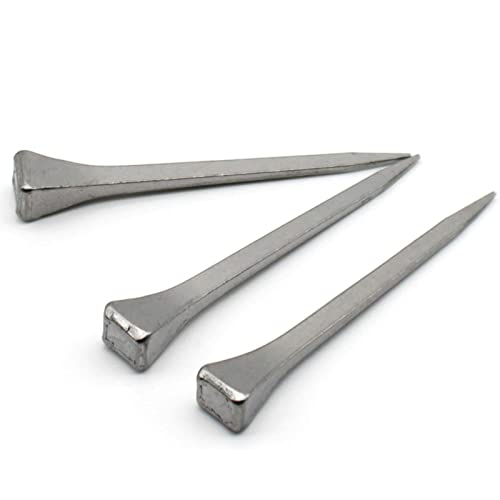 Fdxgyh 50Pcs E5 Length 50Mm/2Inch Horseshoe Nails Carbon Steel Horseshoe Tools For Fixed Lead Or Glass(Silver) #TOP3