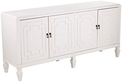 Furniture HotSpot Tropman Antique White Low-Profile Accent Cabinet
