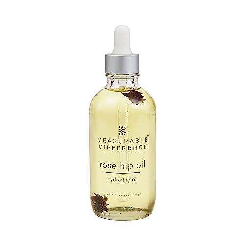 Measurable Difference Rose Hip Hydrating Oil For Face & Body, 4 Oz - Absorbs Quickly To Nourish Skin And Help Prevent Premature Signs Of Aging #TOP1