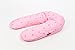 Träumeland T040508 - Cuscino per allattamento, 190 cm, con imbottitura in perle EPS, rivestimento 100% cotone sfoderabile