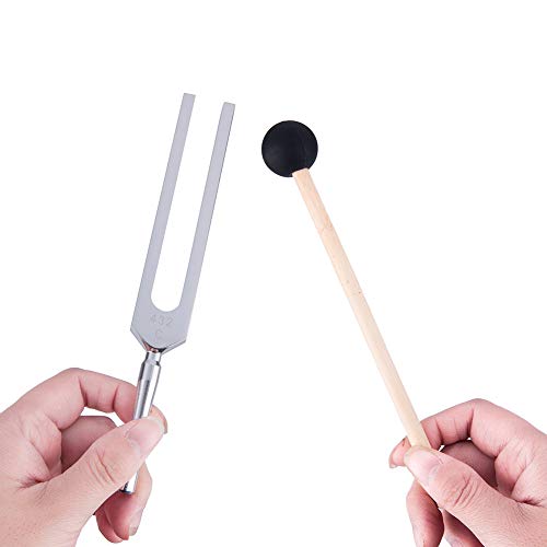 Qiyun Tuning Fork, 432 Hz Tuning Forks Healing Tuned, Tuning Fork With A Malle, Cleaning Cloth And Bag, Aluminum Alloy #TOP1