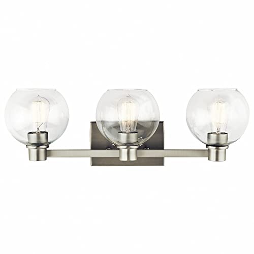 Image of Kichler The Harmony 24.5 inch 3 light vanity light with clear glass Olde Bronze