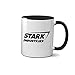 Stark Industries Iron Man Avenger Bianco tazza di caffè con Nero Rim & Handle Mug