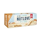 Galletas de caramelo y maní: Las galletas Nutlove son galletas de coco que están rellenas con un delicioso relleno de caramelo y maní. Además, están recubiertas de un delicioso chocolate blanco sin azúcar. Es realmente una combinación mágica que nadie puede resistir.