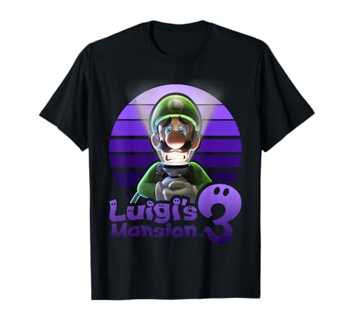 Luigi's Mansion 3 Luigi Purple Portrait T-Shirt