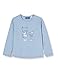 Produktbild Sanetta Baby-Mädchen Sky Blue Trendiges Sweatshirt in zartem Blau mit süßem Emma The cat Print Kidswear, 074