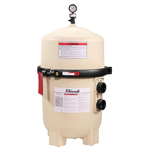 XtremepowerUS Pool Filter for In-Ground Swimming Pool Spa Diatomaceous Earth DE Filter Tank...