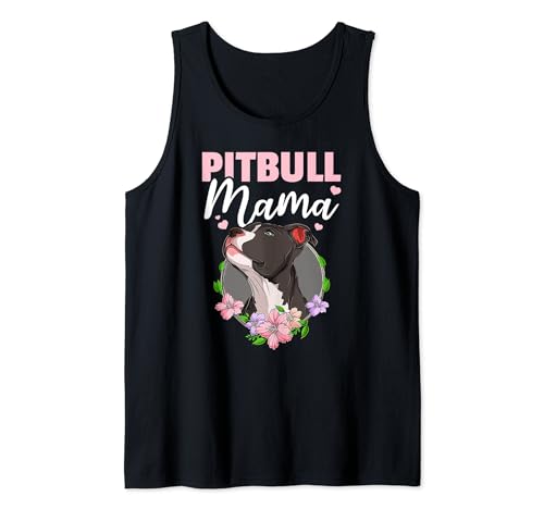 Pitbull Mama Pit bull Lover Owner Dog Pittie Mom Pitbull Dog Tank Top