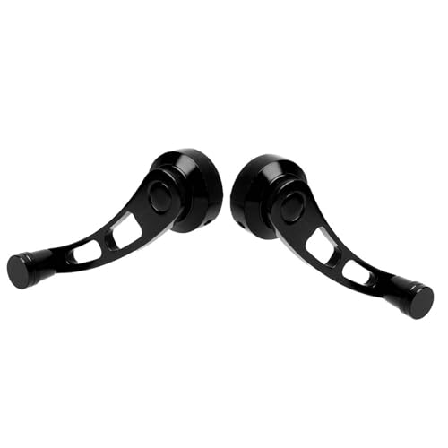 Image of Car Window Handle,2pcs Alloy Window Handle Riser Winder Crank Fit for Feature Car Door Window Winder Crank Riser,Unique Classic Car (Black)