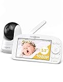 Stabilere drahtlose Verbindung. Das Babyphone liefert reibungslose Videoübertragungen von jedem Ort in Ihrem Haus mit einer Reichweite von 150 bis 300 Metern, so dass Ihr Kind immer im Blickfeld ist. Hinweis: Die maximale Reichweite von 300 Metern kann nur im Freien ohne Hindernisse erreicht werden.