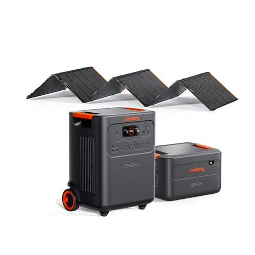 Jackery HomePower 3600 Plus Portable Power Station with Extra Battery and 500X, 3600W AC Output, 7168Wh LFP Solar Generator, Expandable up to 21kWh, Essential Home Backup for Home Use HomePo