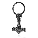 ღDiese Schlüsselahänger mit einzigartigem Thor Hammer Anhänger Design, Es passt an die meisten Kleid.