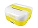 Beper Bc.160G - Scaldavivande Portatile 2In1, Contenitore Divisibile in 4, Accendisigari 12V per Auto, 50W per Casa/Ufficio, Posate in Dotazione - Giallo