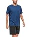 Kinglaman 5 Pack Mesh Workout Shirts for Men Dry Fit Gym Shirts Quick Dry Athletic Short Sleeve Sports T-Shirt Moisture Wicking 1 Black 1 Gray 1 Blue 1 Light Blue 1 Wine Large