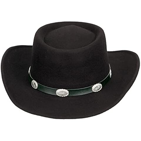 Kenny K Gambler Hat, Plantation Hat, Western, Stylish, 100% Wool, Warm (Large, Black) Cover