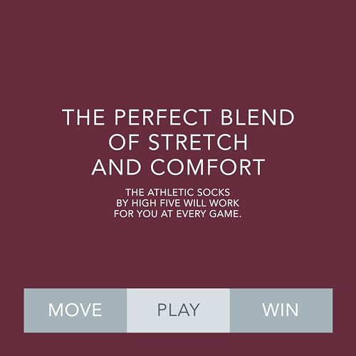High Five Versatile Performance Knee-High Athletic Socks for Soccer, Football, and Softball, Maroon (Hlw), Medium2