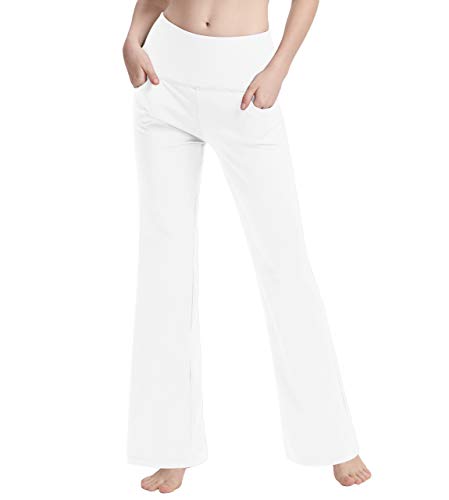 Image of nuveti Women's Bootcut Yoga Pants Tummy Control Workout Non See-Through Bootleg Yoga Pants