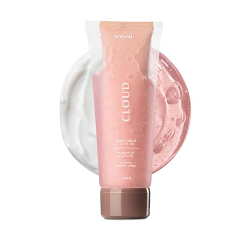 Image of Solved Labs Cloud Body Serum-in-Lotion | 10% Niacinamide, Vitamin C, 5 Butters & Glutathione | For All Skin Types | Moisturizes & Evens Tone | 200ml