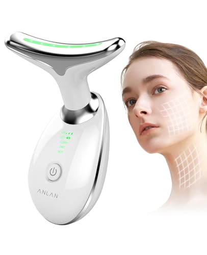 ANLAN - ANLAN Face Massager, Anti-Wrinkle Face Device with 3 Modes 45°C for SkinTightening & Neck Lifting EMS Massage Face Toning Firming for Women