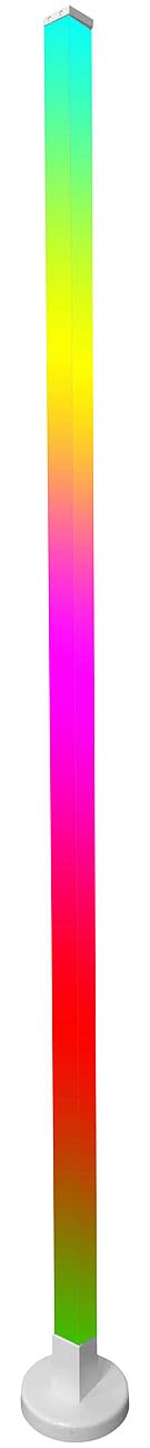 Luminea Home Control Led Wohnzimmerleuchten: 4er-Set Smarte WLAN-Standleuchte mit RGB-IC-LEDs, App, 10 W, 150 cm (Alexa Stehlampe, Ecklampe LED)