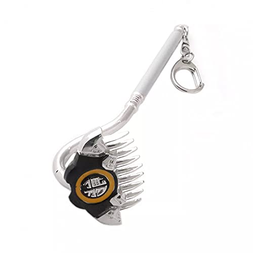 LIJCC Mode Clou râteau Forme Porte-clés en métal Porte-clés Voiture clé Sac Pendentif Cover