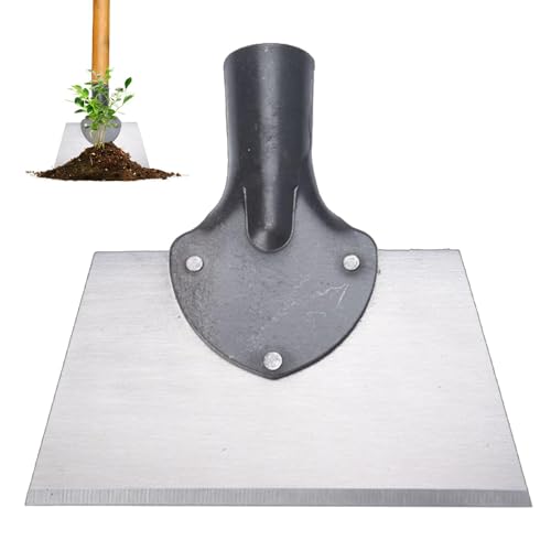 JINGLING Pelle de nettoyage de jardin, pelle plate pour désherber | Pelle plate pour désherber les mauvaises herbes | Pelle plate pour les bords | Outil de grattage extérieur en acier pour désherber