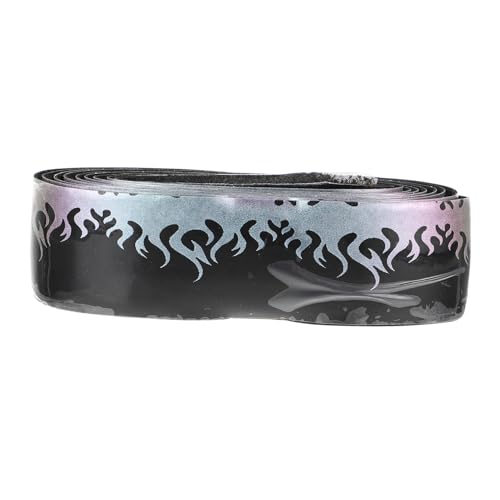 VANZACK 1Pc Elastic Grip Belt for Fishing Rods Rackets Flame Sweatband Lightweight Slip Design for Badminton Tennis Fishing and Sports Activities