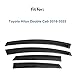 IG Window Visors Fit for 2016-2023 Toyota Hilux Double Cab, Out-Channel Rain Guards Vent Wind Deflectors 4PC, Truck Accessories for 16-23 Hilux Double Cab