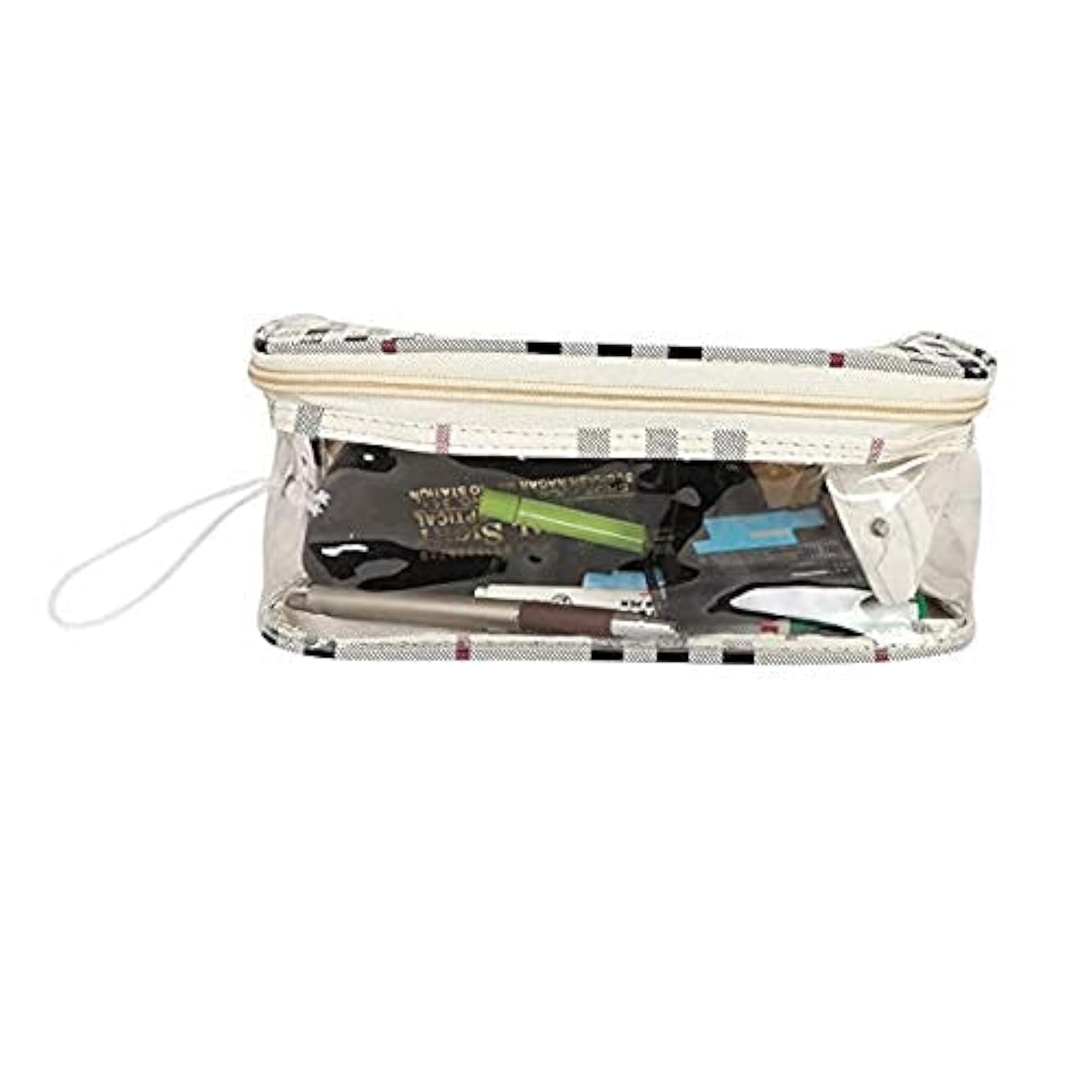 Combo of 4 Transparent Pouches for Travelling Vanity Makeup