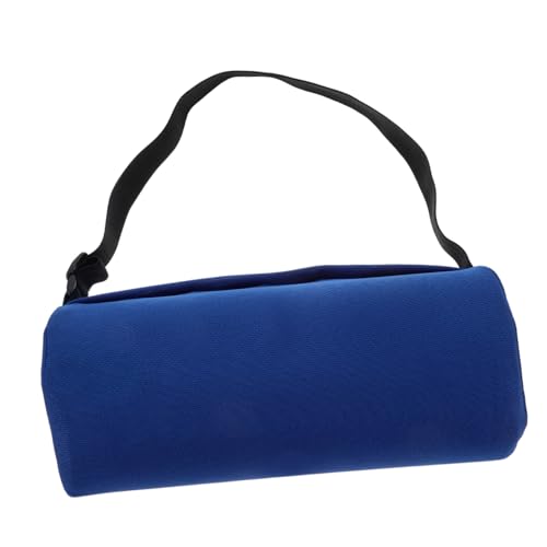 Gatuida Almohada Lumbar De Espuma Viscoelástica Ajustable con Funda y Correa Soporte Ergonómico para Asiento De Coche y Silla De Oficina Color Azul